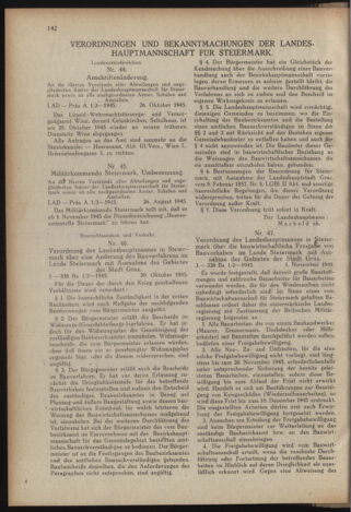 Verordnungsblatt der steiermärkischen Landesregierung 19451109 Seite: 2