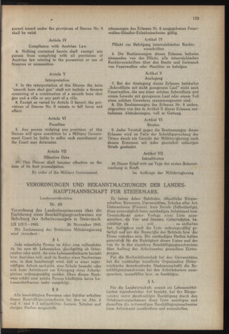 Verordnungsblatt der steiermärkischen Landesregierung 19451204 Seite: 3