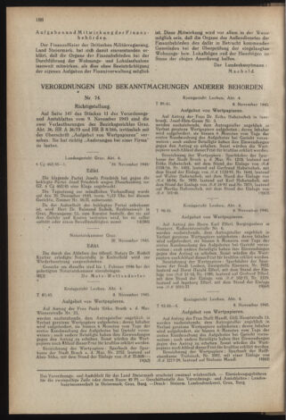 Verordnungsblatt der steiermärkischen Landesregierung 19451205 Seite: 4