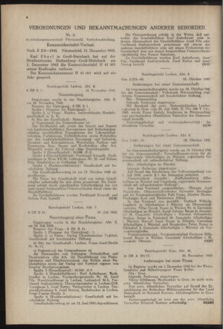 Verordnungsblatt der steiermärkischen Landesregierung 19460103 Seite: 4