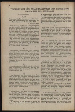 Verordnungsblatt der steiermärkischen Landesregierung 19460204 Seite: 2