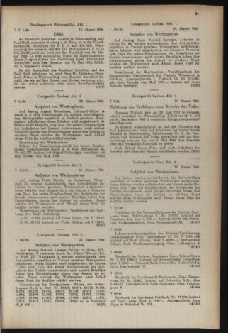 Verordnungsblatt der steiermärkischen Landesregierung 19460213 Seite: 7