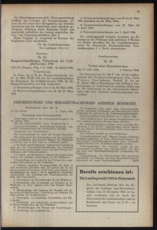 Verordnungsblatt der steiermärkischen Landesregierung 19460220 Seite: 3