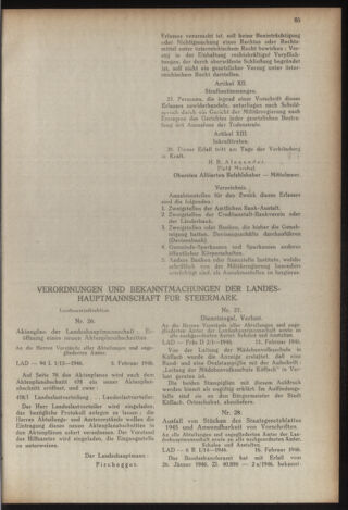 Verordnungsblatt der steiermärkischen Landesregierung 19460228 Seite: 9