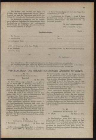 Verordnungsblatt der steiermärkischen Landesregierung 19460329 Seite: 7