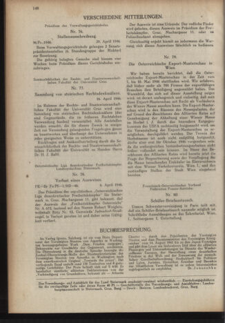 Verordnungsblatt der steiermärkischen Landesregierung 19460506 Seite: 16