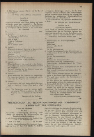 Verordnungsblatt der steiermärkischen Landesregierung 19460614 Seite: 3