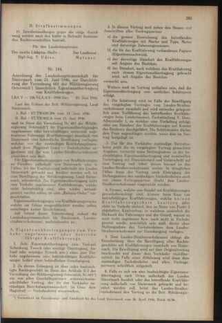 Verordnungsblatt der steiermärkischen Landesregierung 19460729 Seite: 3