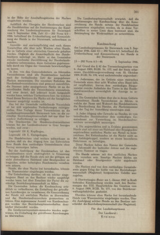 Verordnungsblatt der steiermärkischen Landesregierung 19460924 Seite: 3