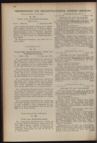 Verordnungsblatt der steiermärkischen Landesregierung 19461002 Seite: 6