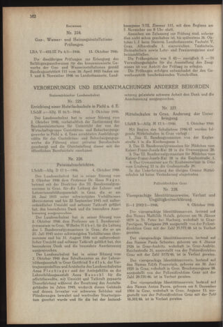 Verordnungsblatt der steiermärkischen Landesregierung 19461026 Seite: 6