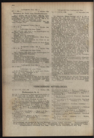 Verordnungsblatt der steiermärkischen Landesregierung 19461107 Seite: 16