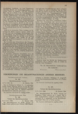 Verordnungsblatt der steiermärkischen Landesregierung 19461112 Seite: 7