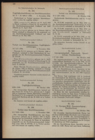 Verordnungsblatt der steiermärkischen Landesregierung 19461118 Seite: 8