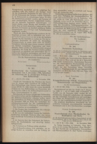 Verordnungsblatt der steiermärkischen Landesregierung 19461120 Seite: 2