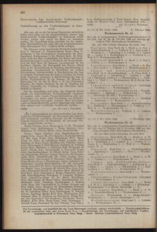 Verordnungsblatt der steiermärkischen Landesregierung 19461120 Seite: 8