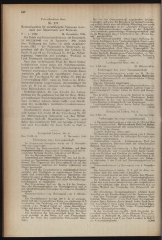 Verordnungsblatt der steiermärkischen Landesregierung 19461123 Seite: 4