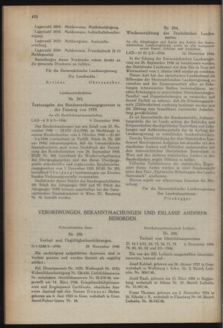 Verordnungsblatt der steiermärkischen Landesregierung 19461220 Seite: 2