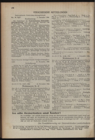 Verordnungsblatt der steiermärkischen Landesregierung 19461220 Seite: 8