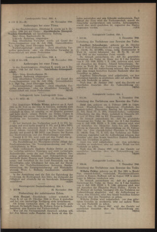 Verordnungsblatt der steiermärkischen Landesregierung 19470106 Seite: 7