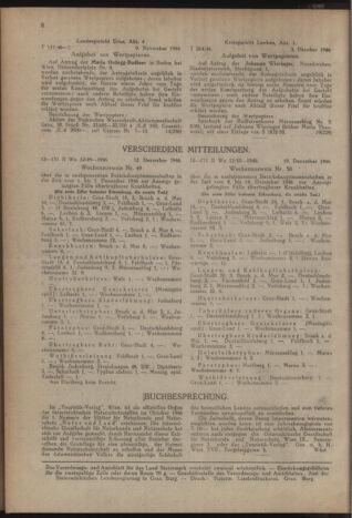 Verordnungsblatt der steiermärkischen Landesregierung 19470106 Seite: 8