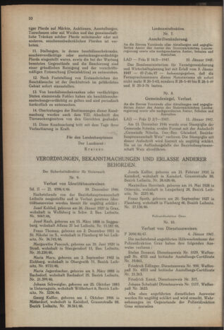 Verordnungsblatt der steiermärkischen Landesregierung 19470118 Seite: 2