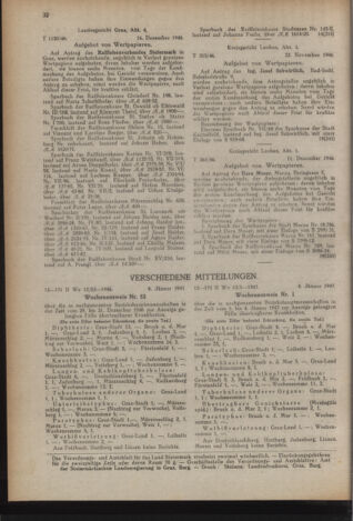 Verordnungsblatt der steiermärkischen Landesregierung 19470127 Seite: 16