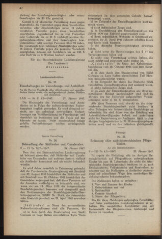 Verordnungsblatt der steiermärkischen Landesregierung 19470206 Seite: 2