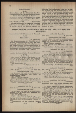 Verordnungsblatt der steiermärkischen Landesregierung 19470213 Seite: 2