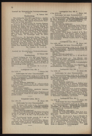 Verordnungsblatt der steiermärkischen Landesregierung 19470306 Seite: 4