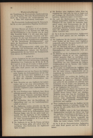 Verordnungsblatt der steiermärkischen Landesregierung 19470321 Seite: 2