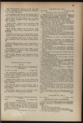 Verordnungsblatt der steiermärkischen Landesregierung 19470321 Seite: 9