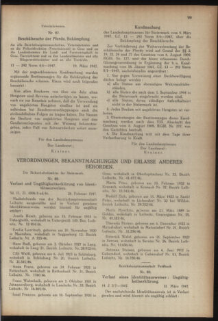 Verordnungsblatt der steiermärkischen Landesregierung 19470324 Seite: 7