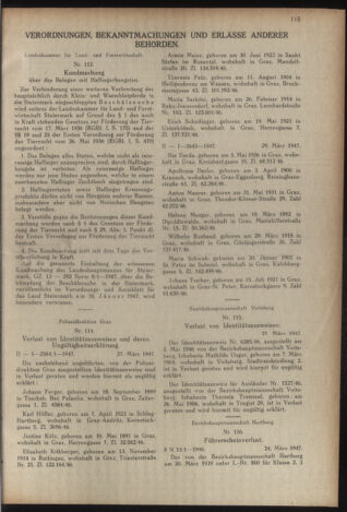 Verordnungsblatt der steiermärkischen Landesregierung 19470419 Seite: 3