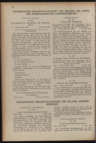 Verordnungsblatt der steiermärkischen Landesregierung 19470604 Seite: 2