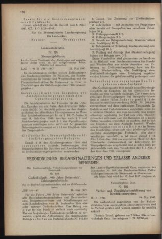 Verordnungsblatt der steiermärkischen Landesregierung 19470606 Seite: 2