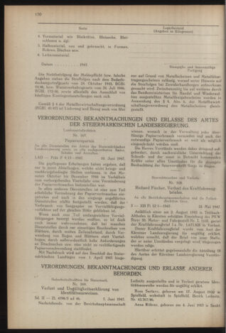 Verordnungsblatt der steiermärkischen Landesregierung 19470624 Seite: 2