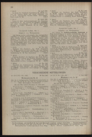 Verordnungsblatt der steiermärkischen Landesregierung 19470627 Seite: 8