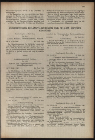 Verordnungsblatt der steiermärkischen Landesregierung 19470708 Seite: 3