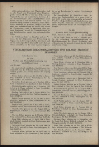 Verordnungsblatt der steiermärkischen Landesregierung 19470729 Seite: 2