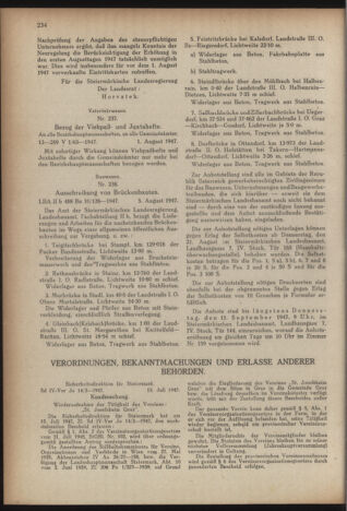 Verordnungsblatt der steiermärkischen Landesregierung 19470819 Seite: 2