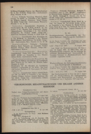 Verordnungsblatt der steiermärkischen Landesregierung 19470826 Seite: 2