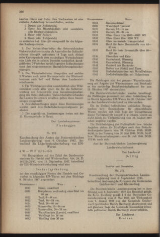 Verordnungsblatt der steiermärkischen Landesregierung 19471020 Seite: 2