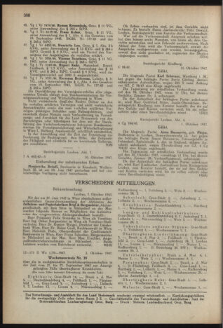 Verordnungsblatt der steiermärkischen Landesregierung 19471028 Seite: 8