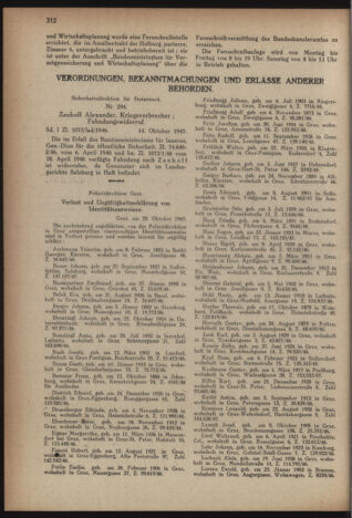 Verordnungsblatt der steiermärkischen Landesregierung 19471119 Seite: 4