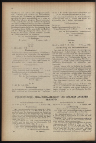 Verordnungsblatt der steiermärkischen Landesregierung 19480308 Seite: 2