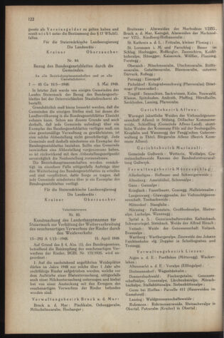 Verordnungsblatt der steiermärkischen Landesregierung 19480520 Seite: 2