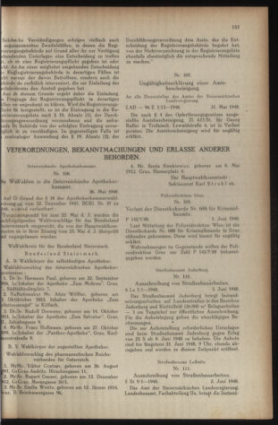 Verordnungsblatt der steiermärkischen Landesregierung 19480616 Seite: 7