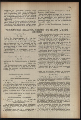 Verordnungsblatt der steiermärkischen Landesregierung 19480819 Seite: 3