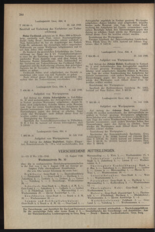 Verordnungsblatt der steiermärkischen Landesregierung 19480827 Seite: 8